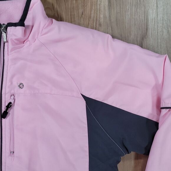 💜Danskin Pink Zippered Fleece Lined Track Jacket Medium - Picture 5 of 16